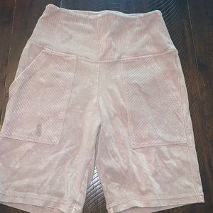 Aerie dusty rose biker shorts